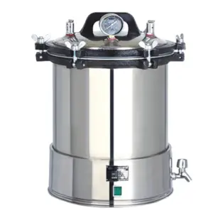 Portable Medical Lab High Temperature Steam Sterilization Machine 18L 24L Retort Vertical Sterilizer Autoclave for Laboratory