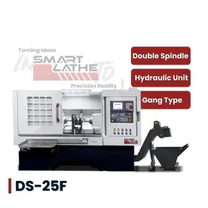 Dual-Spindle CNC Lathe With C-Axis and Y-axis for Aerospace Machining