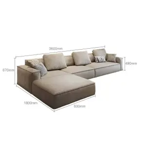 Comfortable Feather Sectional Sofa Leathaire Sofas Set Living Room Furniture