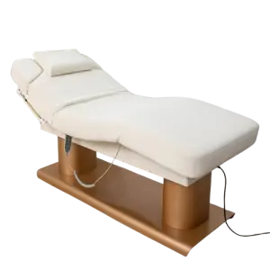 Beauty Salon Stainless Steel Frame Massage Table Electrical Lifting Facial Bed Electric Lash Bed Head Massage Furniture