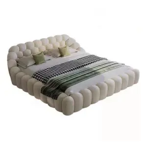 Modern Italian Design Bed High-Density Foam Soft Bedroom Furniture with Adjustable Feature Fancy Bubble Bed