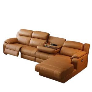 Modern Luxury 3-seat Corner Electric Reclining Chair Sofa Set Distinctive Living Room Sofa Set Furniture