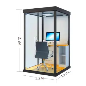 Soundproof Office Booth Furniture Recording Soundproof Booth Soundproof Convenient Installation Meeting Rooms Acoustic Pod