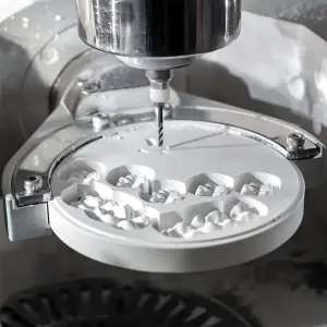 5-Axis Open CAD/CAM Dental Lab Dry Milling Machine for Zirconia PMMA PEEK Wax Blank Disc Mill Veneer Crown Bridge Denture Tooth