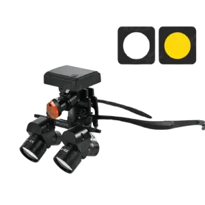 Dental Surgery Headlight 48 Angle Loupes 4-6X with 5W LED Binocular Magnifier 300-600 mm Interpupillary Distance Adjustable