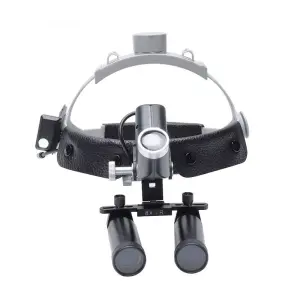 Dental 4X 5X 6X 8X Magnifier Headband Loupe With LED Lamp / 5W Headlamp Wireless Headlight Binocular Surgical Loupes