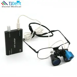 2.5X 3.0X Optional Simple Design Comfortable Dental Loupe With Headlight