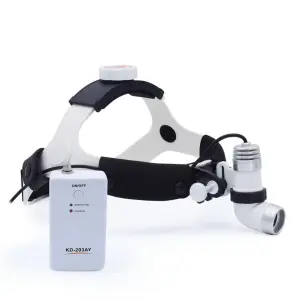 3W LED ACDC White Veterinary Surgical Headlight 2.5X Binocular Loupe Veterinary Surgical Headlight Works Charging Electricity