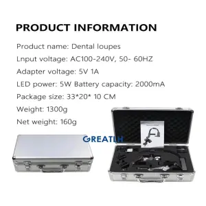 Dental LED Headlight Binocular Loupes Medical Wireless Magnifiers Glasses Dental Loupes 2.5x 3.5x Magnifier