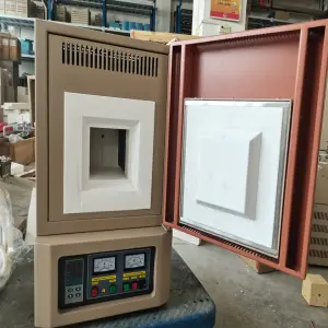 1400C Small Electric Glass Melting Muffle Furnace with Programmable and PID Control