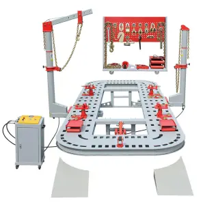 Electric Control Hydraulic Car Bench Machine with 17 Feet Platform Auto Body Frame Straightening and Repairing