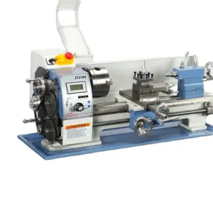 WM210v 210V 38mm Small Lathe Spindle Variable Speed Metal Lathe With Milling Digital Display Bench Top