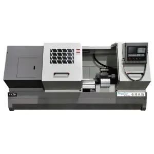SK50 CNC Metal Turning Lathes Machine Heavy Duty Horizontal Flat Bed Lathe with GSK Control System and Twin Spindles