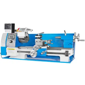 FS-400 1000W Mini Lathe Machine Horizontal Bench Lathe for Metal & Wood 220V Medium Duty Capacity Manual