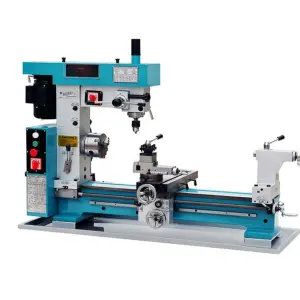 HQ800 Manual Horizontal Metal Lathe Machine Tornos Multi-Purpose Milling Lathe Drilling Machine Combo