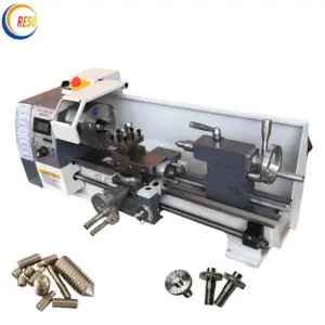 Wm210v Processing Heavy Duty Bench Metal Lathe Horizontal Stainless Steel Milling Threading Metal Lathe