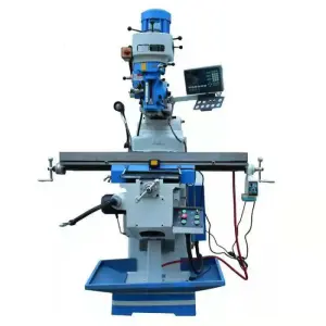 High Precision 6HW Manual Turret Milling Machine 220V Core Motor for Vertical & Horizontal Cutting for Construction Industries