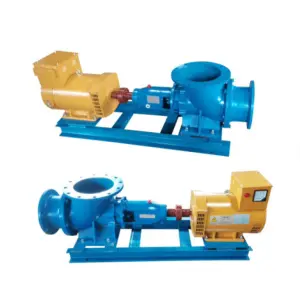 5KW Kaplan Horizontal Low Pressure Water Turbine Hydro Generator 380 v Low Head Micro Hydro Turbine Hydro Turbine Three Phase