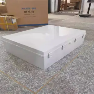 800x600x250mm ABS Waterproof Plastic Project Hinged Box IP67 Plastic Buckle Type Large Enclosure With Mounting Plate and Bracket
