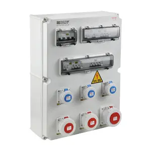 Industrial Outdoor Waterproof Dustproof Power Box Wall-Mounted Polycarbonate Plastic Socket Enclosure