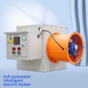 15KW Industrial Electric Heater Fan - Intelligent Hot Air Furnace, 220V, 50Hz 20-50 degrees covers 4m x 4m room