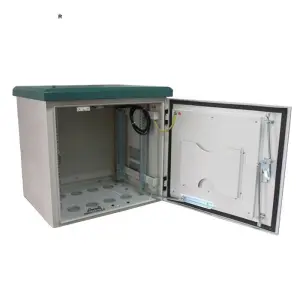 Outdoor CCTV Pole/Floor Standing Cabinet+19'' Network Enclosure,IP55 Wall Mount Outdoor Street Cabinet