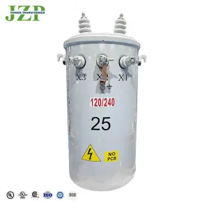 JZP 33kv 333kva Oil Single Phase Distribution Transformer 15-25 KVA 50-75 KVA 100-167 KVA Pole Mounted 220V 380V Output 10kv 6kv