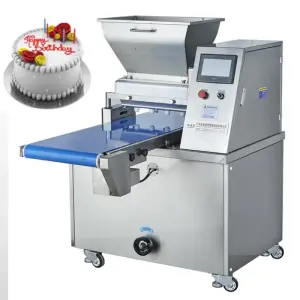 Small Automatic Bake Equipment Birthday Cake Depositor Muffin Cake Depositor Cup Cake Make Machine