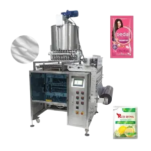2-8 lane Automatic 5ml 8ml 10ml Shampoo Sachet Packing Machine Lotion Cream Sample Liquid Filling Machine