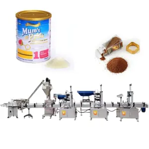 Fully Automatic Canned Milk Powder Coffee Filling Production Line Powder Packaging Machine