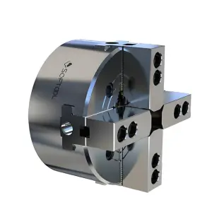 250mm 3 Jaw/4 Jaw Self-centering Hydraulic CNC Lathe Power Chuck