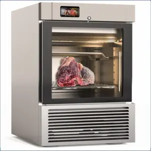 Single-Temperature Display Cooler Fridge 30KG Beef Steak Sausage Meat Dry Aging Cabinet with Fan Cooling Refrigeration Equipment