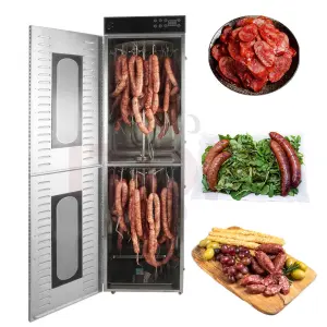 Commercial Food Dehydrator Dried Sausage Dryer Household 90L Industry Food Bacon Pork Fish Smoked Sausage Rotary Dryer Machine