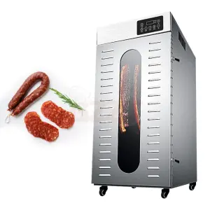 Commercial Large Rotating Salami Sausage Bacon Chicken Duck Fish Food Dryer Dehydration Dried Beef Smoking Machine