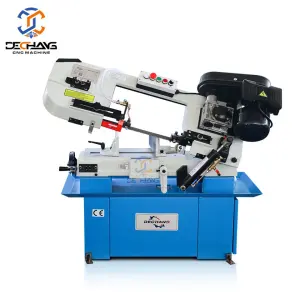 BS-712N Max Cutting Steel 178 mm Mini Small Metal Cutting Band Saw Machine