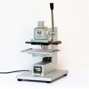 WT-90XTS Mini Digital Foil Stamping Machine Gold Silver Foil Digital Leather Logo Embossed T Slot Stamping Machine