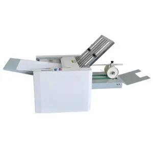 Boway DF 222 Pro Automatic Paper Folding Machine Desktop Folder Creasing Wheel Rear Output LCD Panel for Flyers Condition