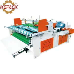 Corrugated Carton Paper Folding and Gluing Cake Box Making Machine