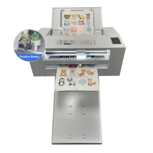 Automatic Double Head 1200mm/s Label Paper Cutting Creasing A3 Sheet Die Cutting Machine