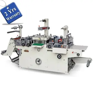 UTM320/420 Automatic Flatbed Single Double Side Coated Adhesive Tape Label Die Cutting Machine, Roll Sticker Die Cutter