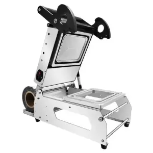 20*14 cm Ready Meal Tray Manual Type Sealing Machine Take Away Lunch Box