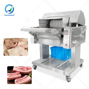 OCEAN Automatic Pork Meat Skinner Cutter Machine Pig Skin Remove Peel Machine Pig Skin Peeler Machine