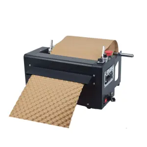 No Plastic Packaging Solution Automatic Making Pad 10M/Min Cushion Wrap Kraft Paper Void Fill Bubble Machine