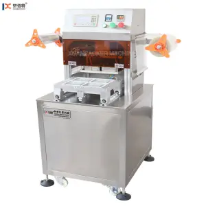 KIS580 Pneumatic Yogurt Tea Water Paper Plastic Cup Sealer Machine Fast Food Tray Sealer Container Sealing Machine
