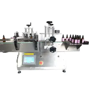 PX-BL120 PAIXIE Desktop Automatic Water Drinks Glass Round Bottle Label Applicator Sticker Labeling Machine