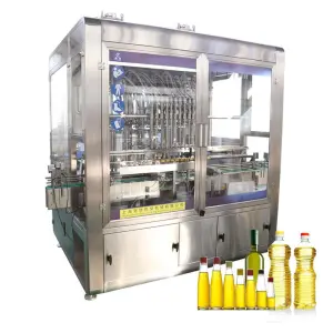 Automatic Sunflower Seed Press Oil Rinsing Filling Capping Production Line Processing Equipment Olive Oil Machine