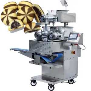 Automatic Double Color Cookies Biscuit Double Stuffing Forming Making Machine