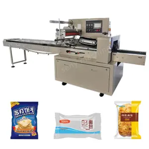 Automatic Horizontal Wrapping Flow Pack Packing Machine for Food