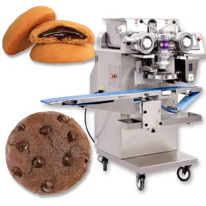 Multi Function Automatic Commercial Stuffed Cookie Encrusting Machine Industrial Cookie Making Machine