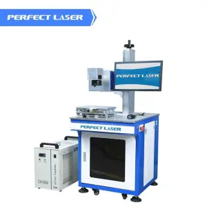 10w Glass Crystal Ceramic Silicon Wafer UV Laser Marker Laser Etching Engraving Marking Machines With Full Enclosed Cover